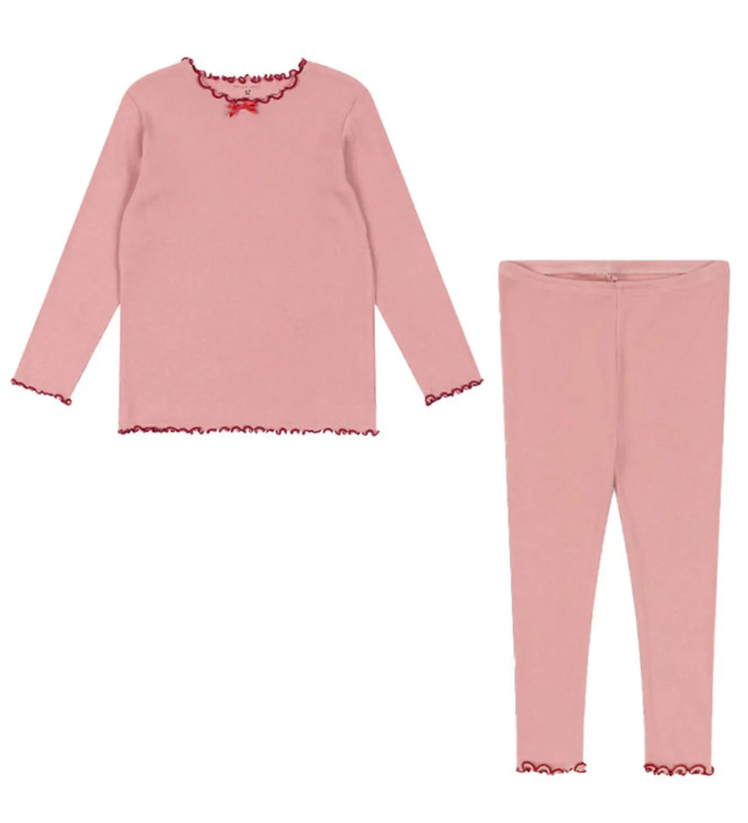 Konges Sløjd Sæt - Bluse/Leggings - Rib - Mellow Rose