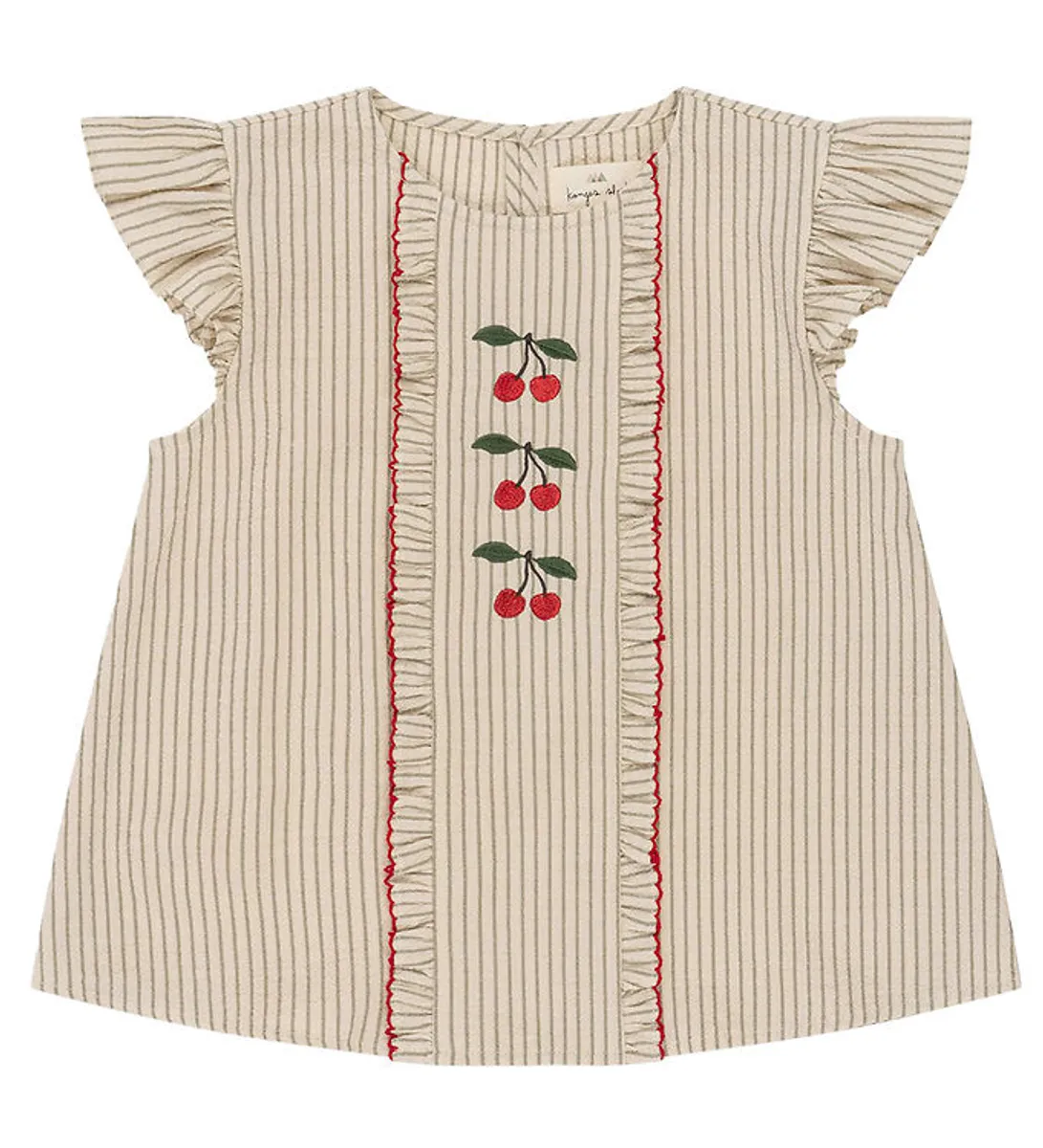 Konges Sløjd Top - Ellie Frill - Tea Stripe