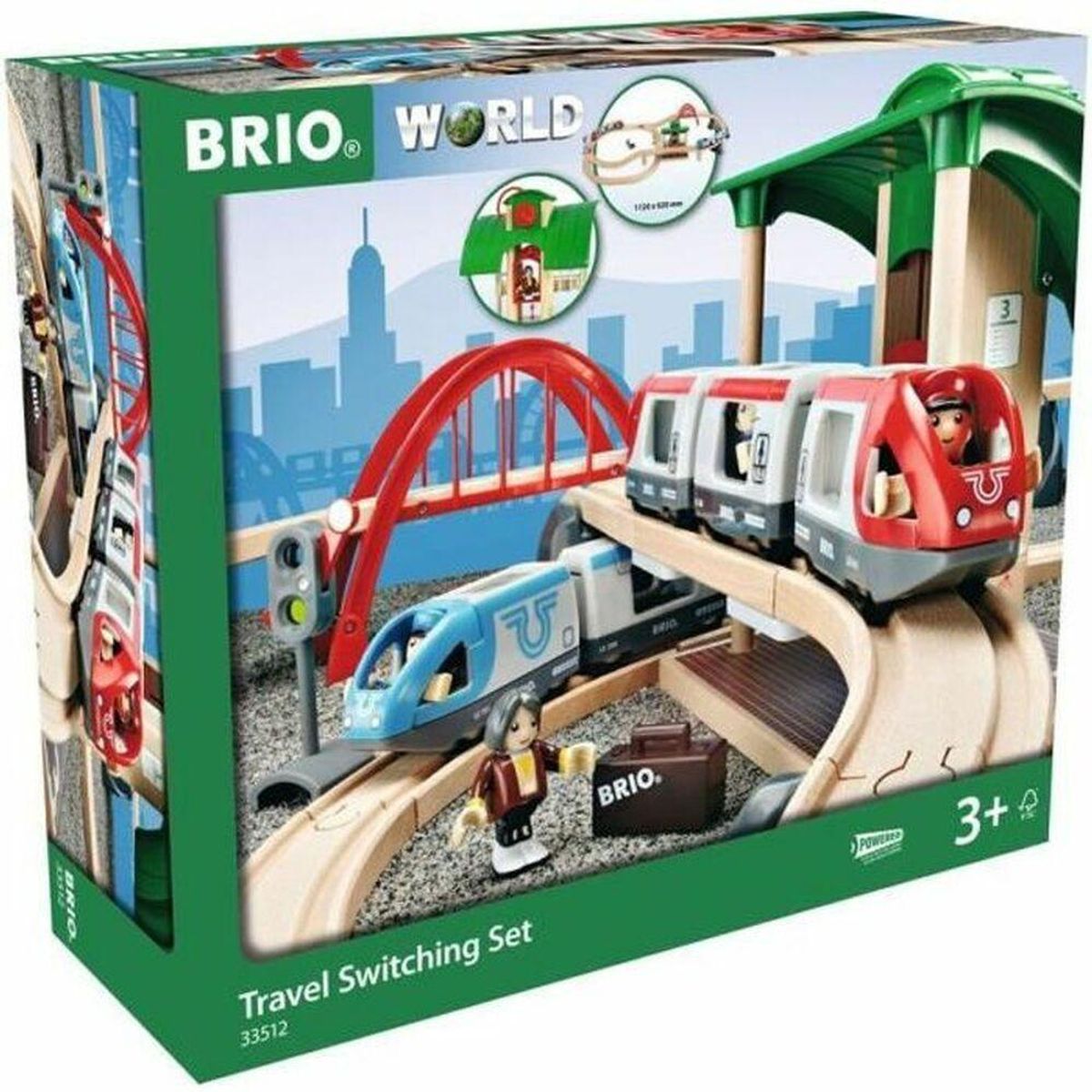 Konstruktionsspil Brio Travelers Platform Tour Multifarvet 42 Dele