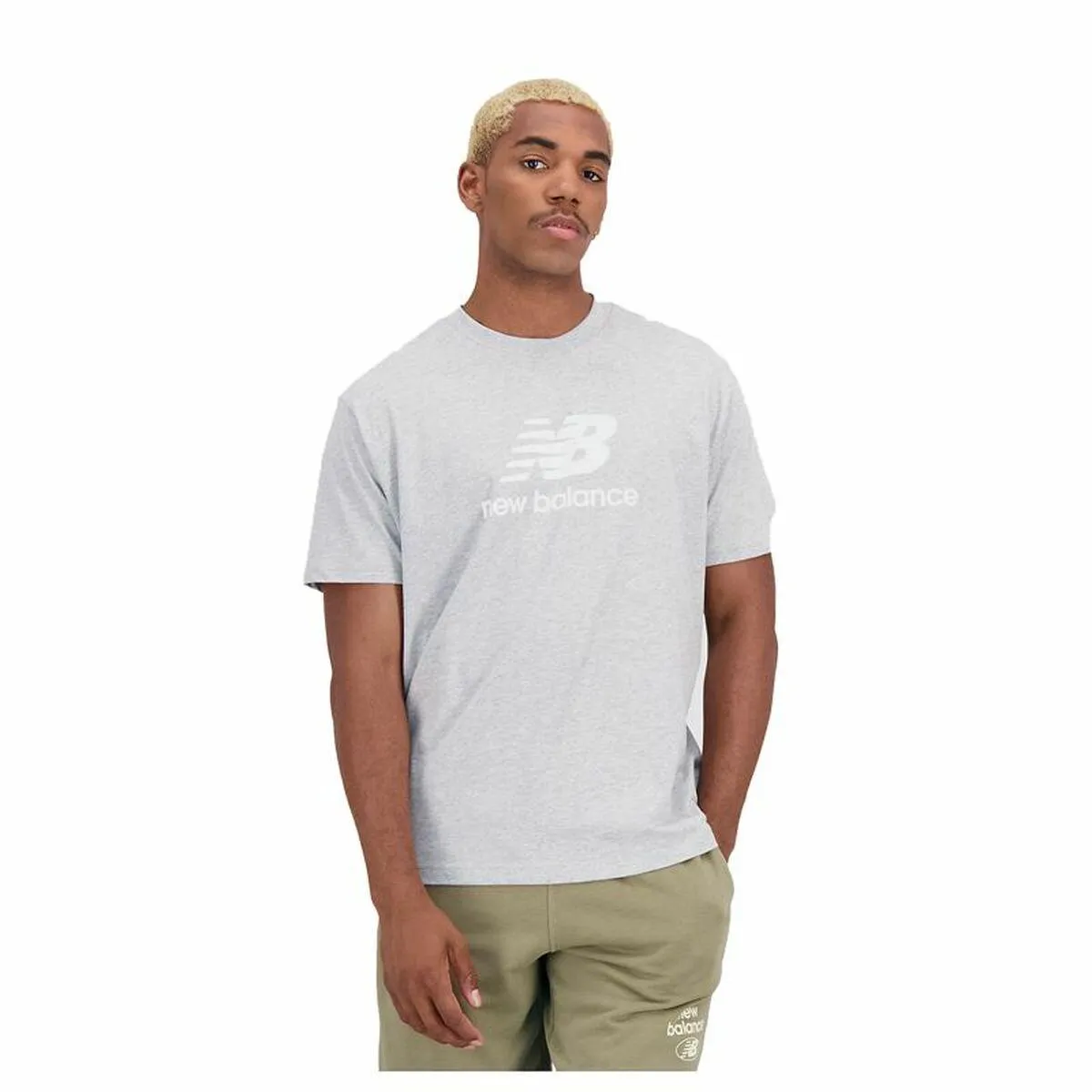 Kortærmet T-shirt til Mænd New Balance Essentials Grå S