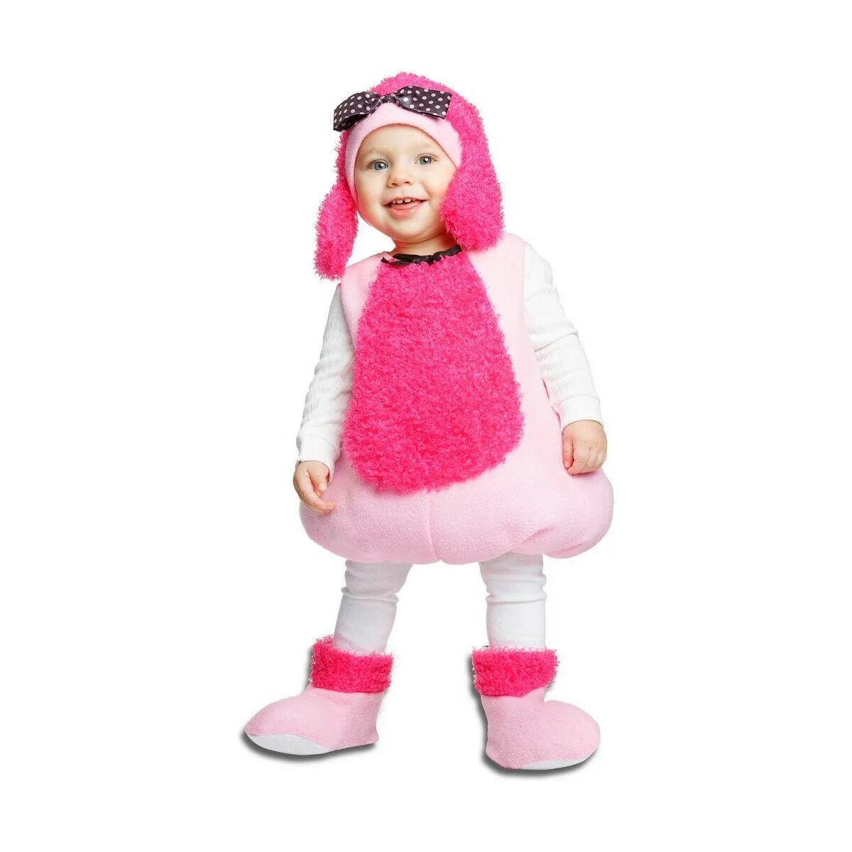 Kostume til babyer Poodle Pink Hund (3 Dele) 5-6 år