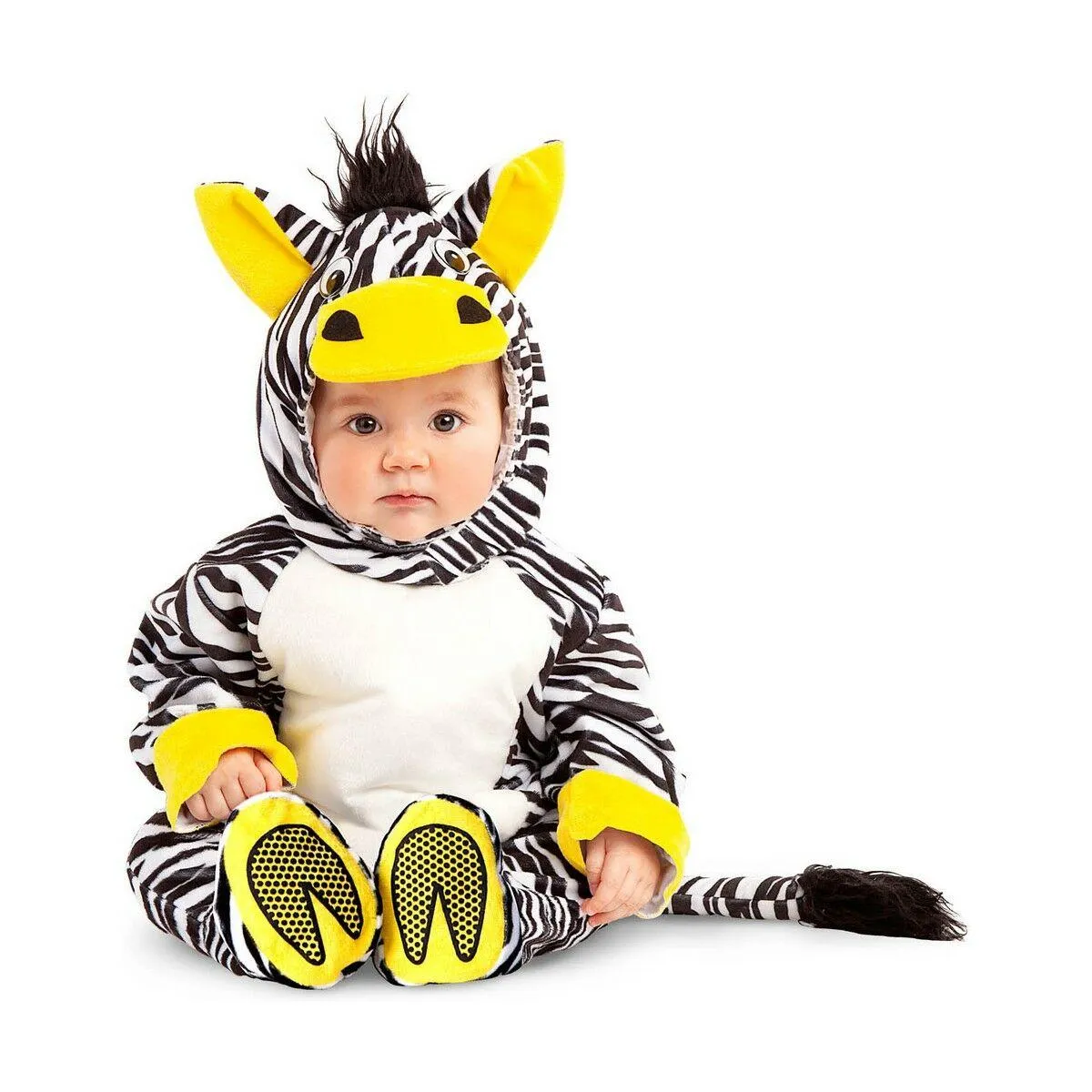 Kostume til babyer Zebra 0-6 måneder (3 Dele) 0-6 måneder