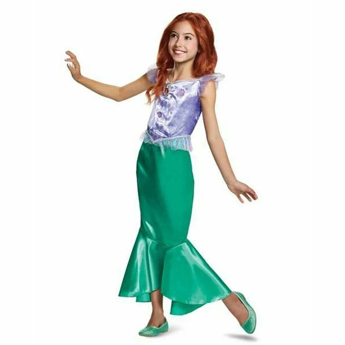 Kostume til børn Disney Princess Ariel Lilla 5-6 år