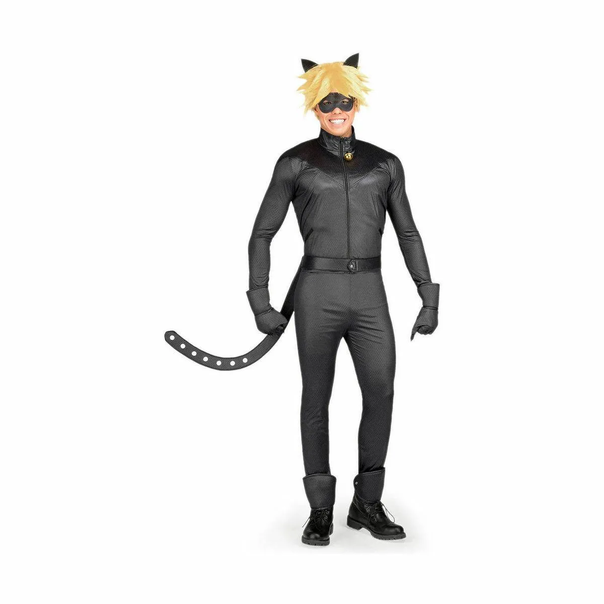 Kostume til voksne Cat Noir (7 Dele) XS