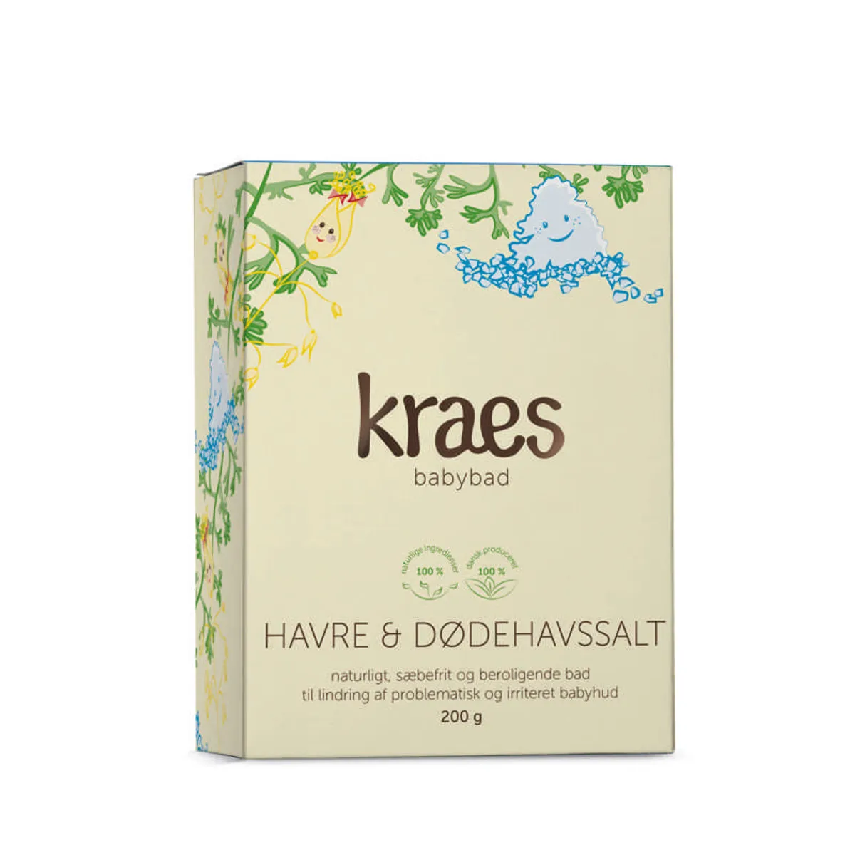 KRAES Babybad m. Havre og Kokos - 200g