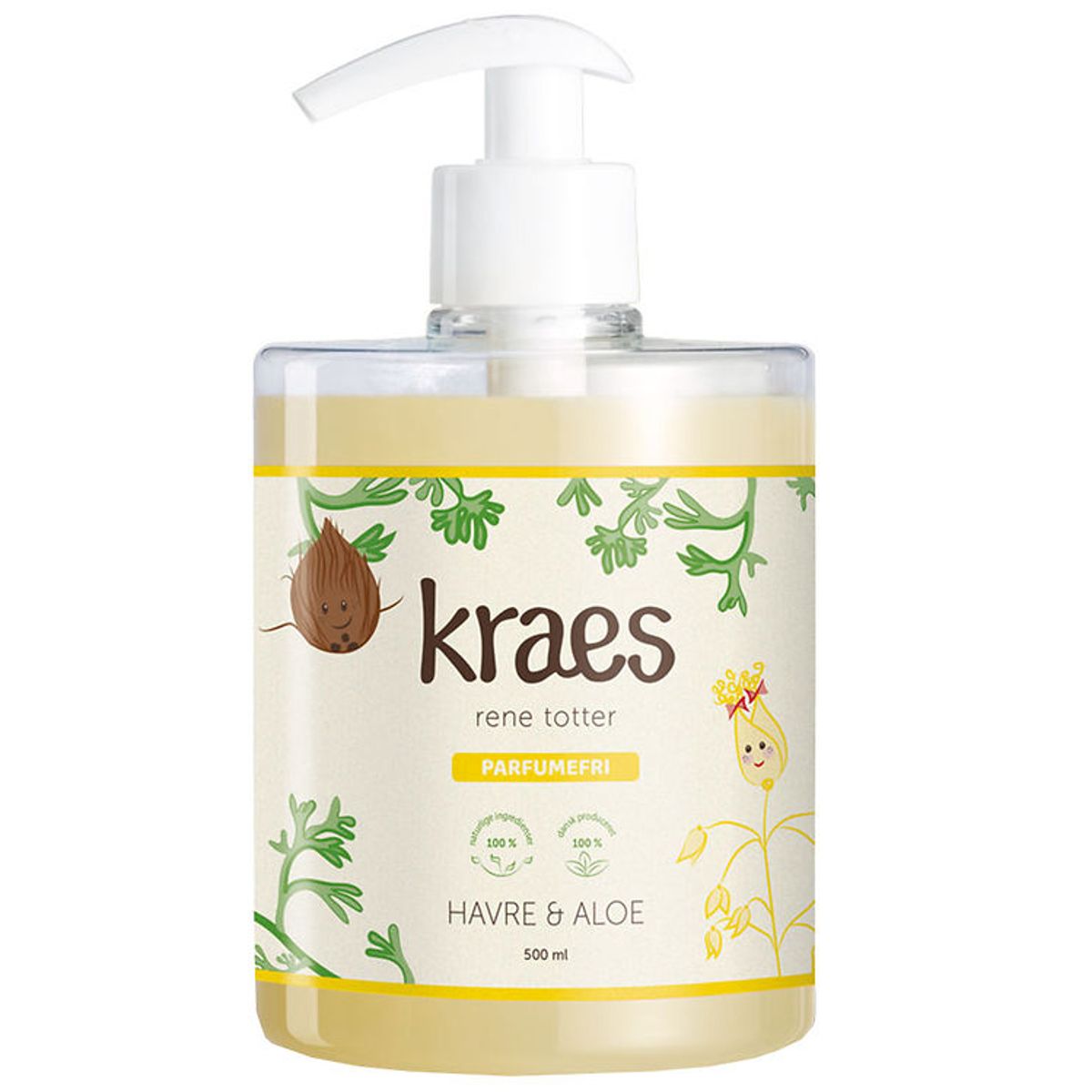 Kraes Shampoo - Rene Totter Parfumefri - 500 ml