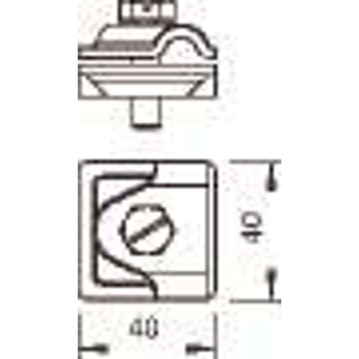 Krydsklemme 8-10 Mm V2a