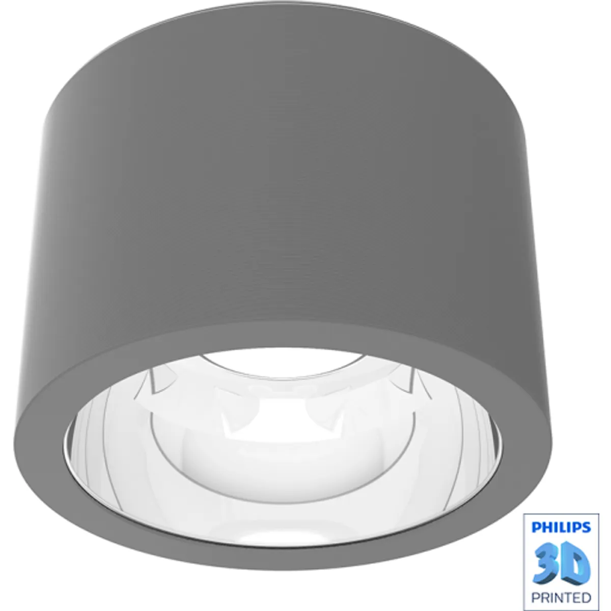 KT-serie Downlight Påbyg 1100lm/830 PSE PCC Sølv 3D