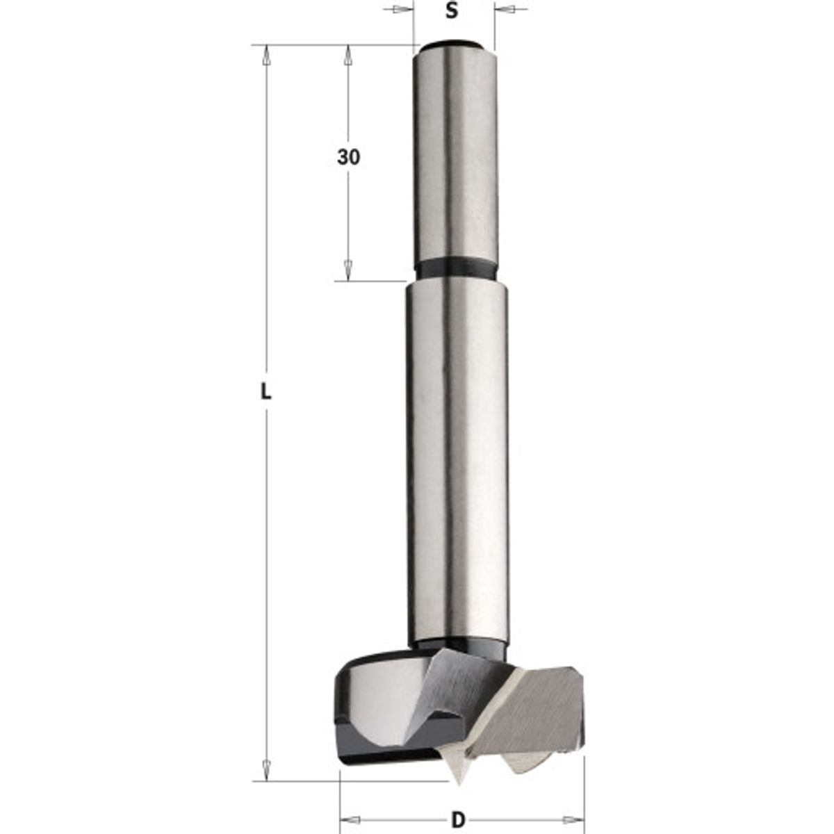 KUNSTBOR WS 30 MM, 8 MM SKAFT