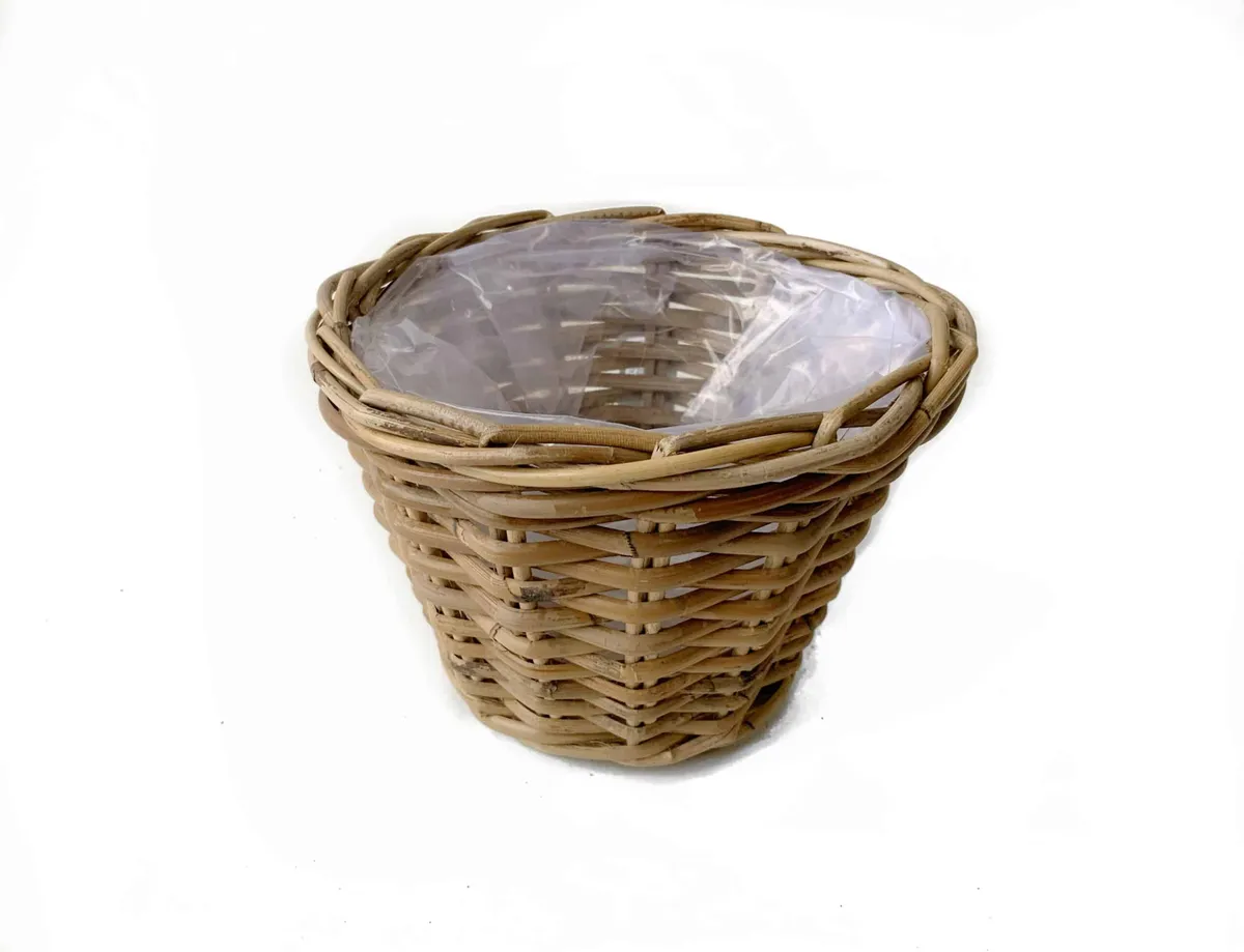 kurve til planter udendørs | Rattan | Ø23xH18 cm