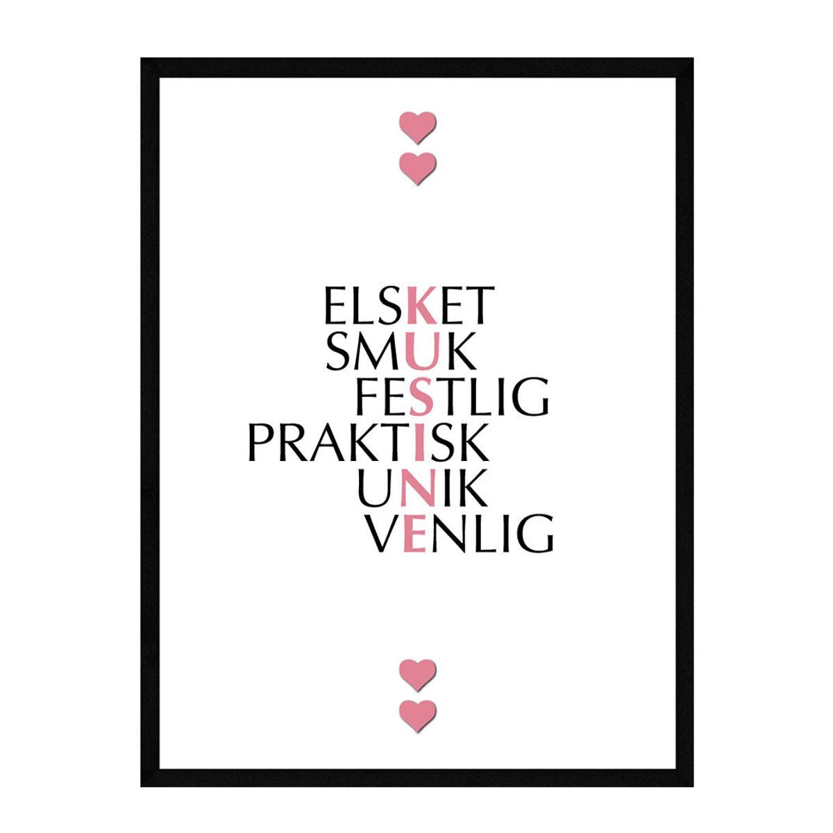 Kusine citat plakat