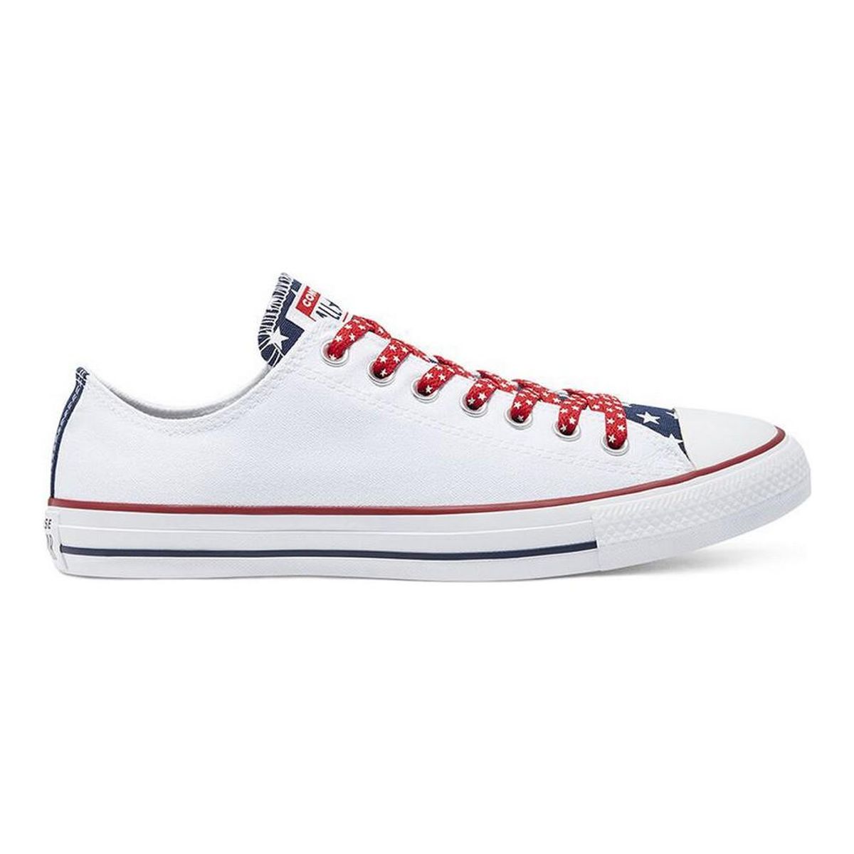 Kvinde Casual Sneakers Converse Chuck Taylor Stars Stripes Hvid 35