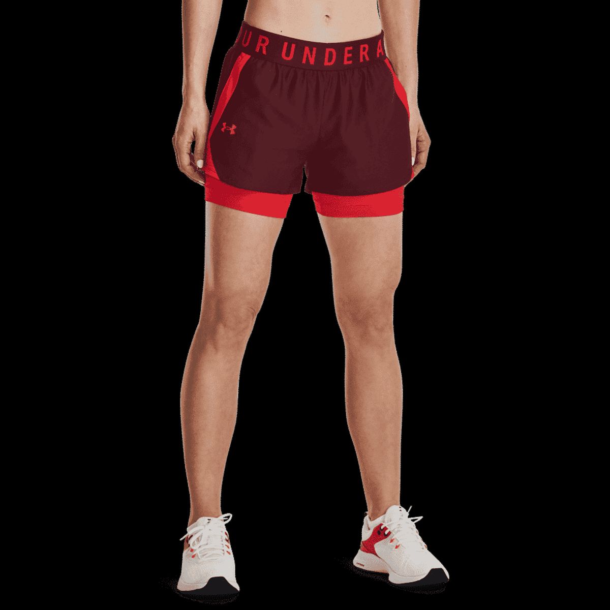 Kvinders Under Armour - Play Up 2-in-1 Shorts - Chestnut Red S