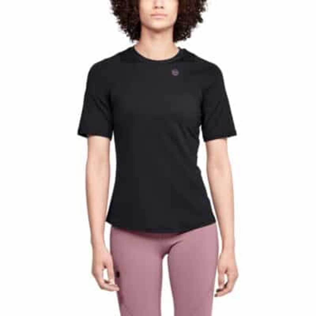 Kvinders Under Armour - Rush T-shirt Fitted - Black M