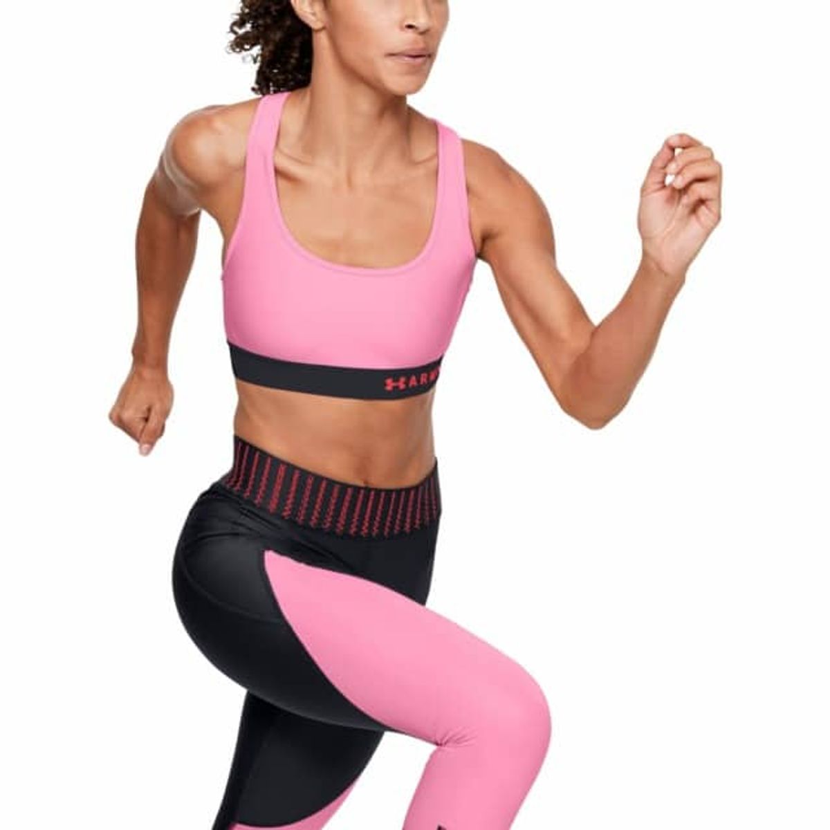 Kvinders Under Armour sports BH mid impact crossback - Lipstick Pink XS