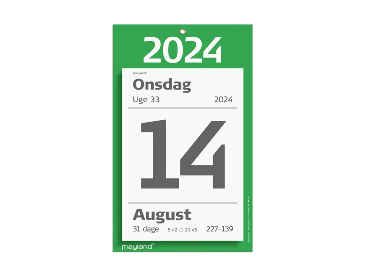 Kæmpeafrivningskalender M/bagsidetekst 2024