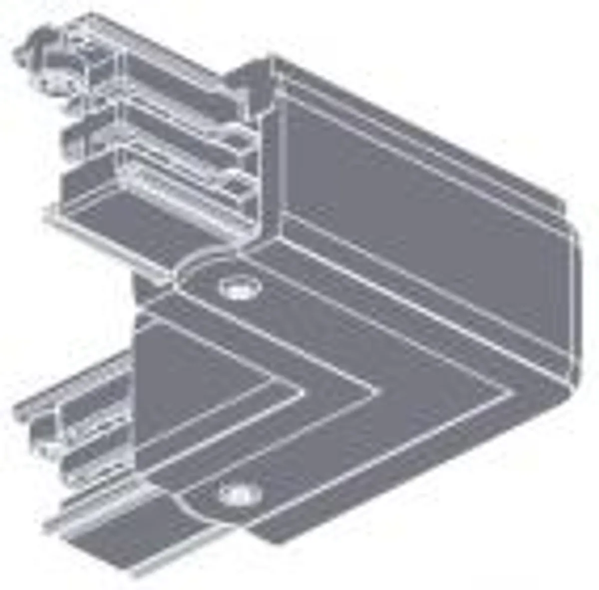 L-Stykke DALI 3-F 90GR. Højre Grå