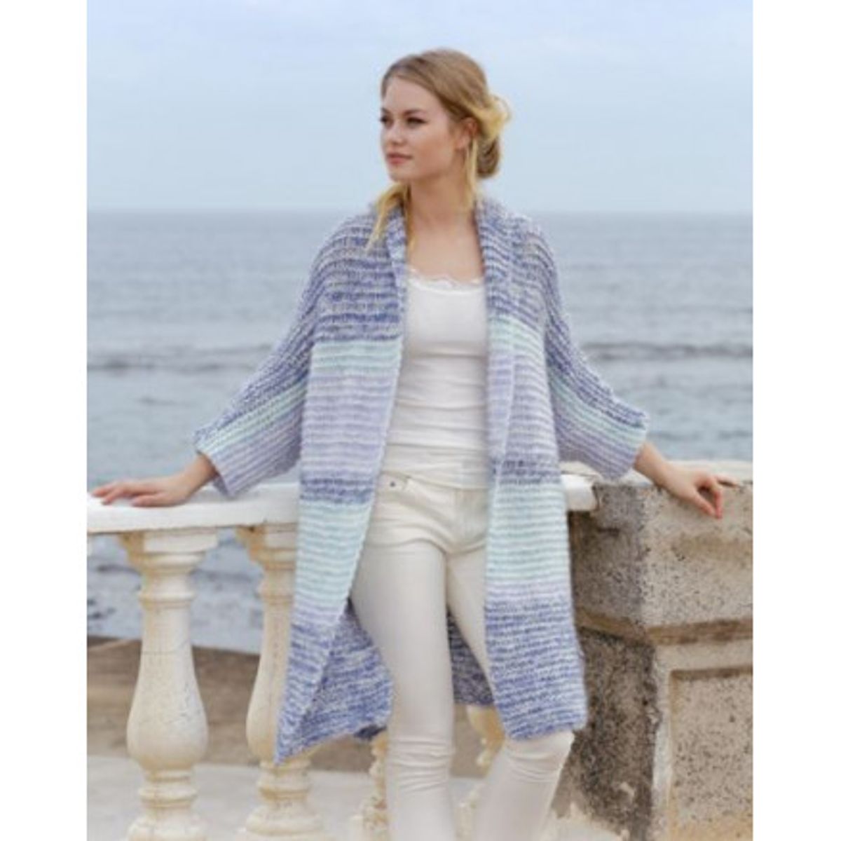 La Mare by DROPS Design - Jakke Strikkeopskrift str. S - XXXL - XXX-Large