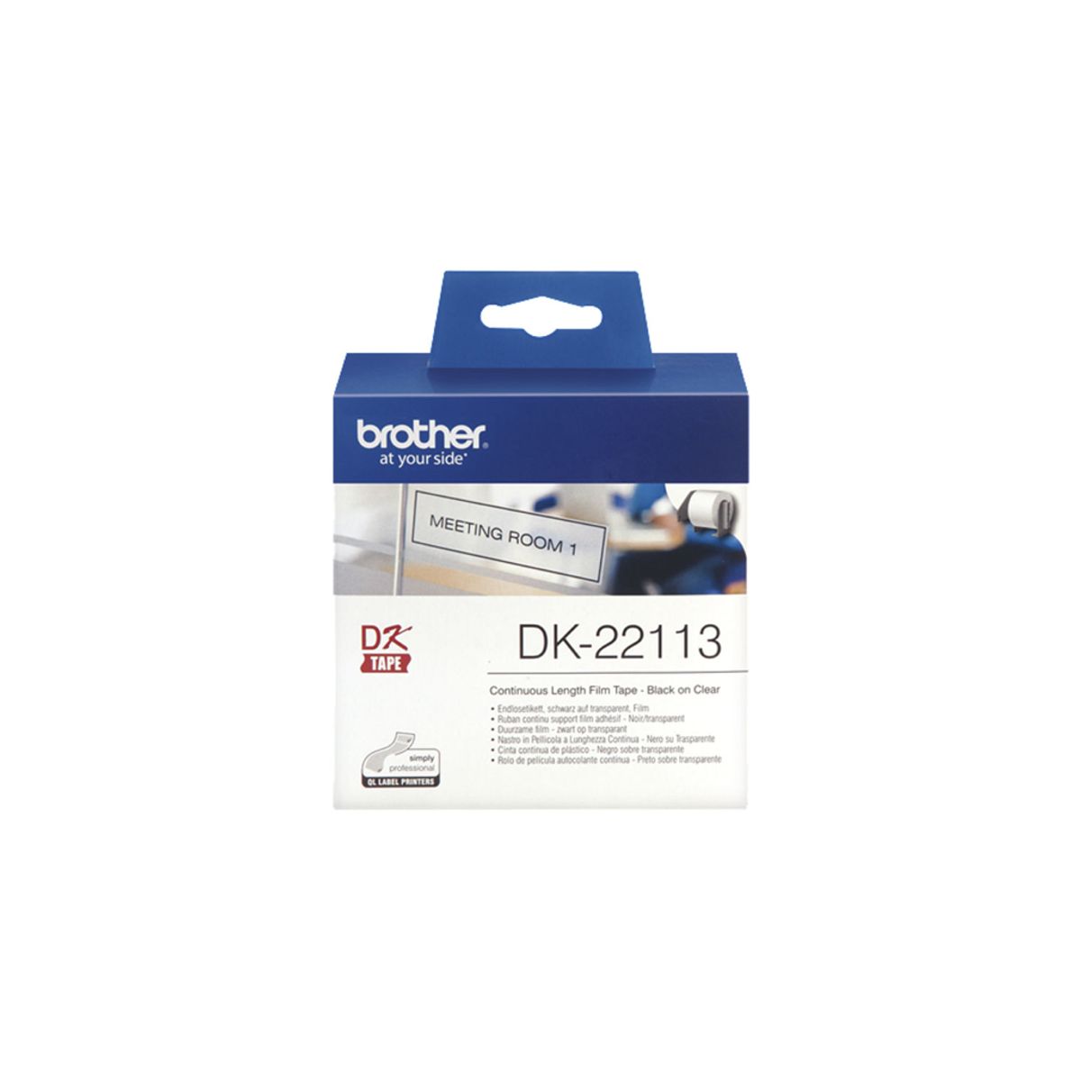 Label Brother Dk22113 62mm x 15,24 Meter Klar Film