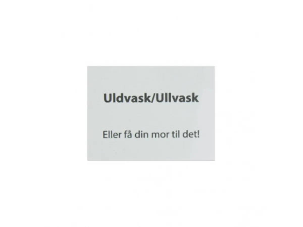 Label Uldvask Hvid - 1 stk