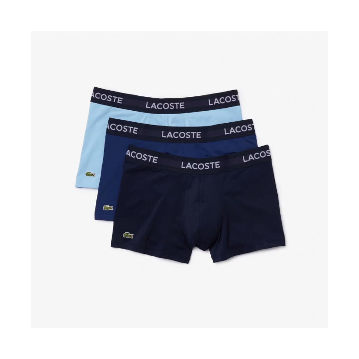 LACOSTE 3-pak mikrofiber underbukser/boxershort i forskellige farver til herre