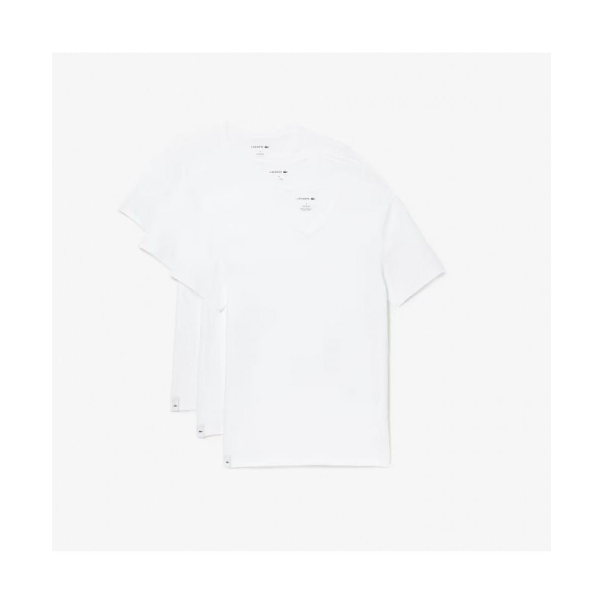 Lacoste 3-pak V-hals T-shirt i Hvid til Herre