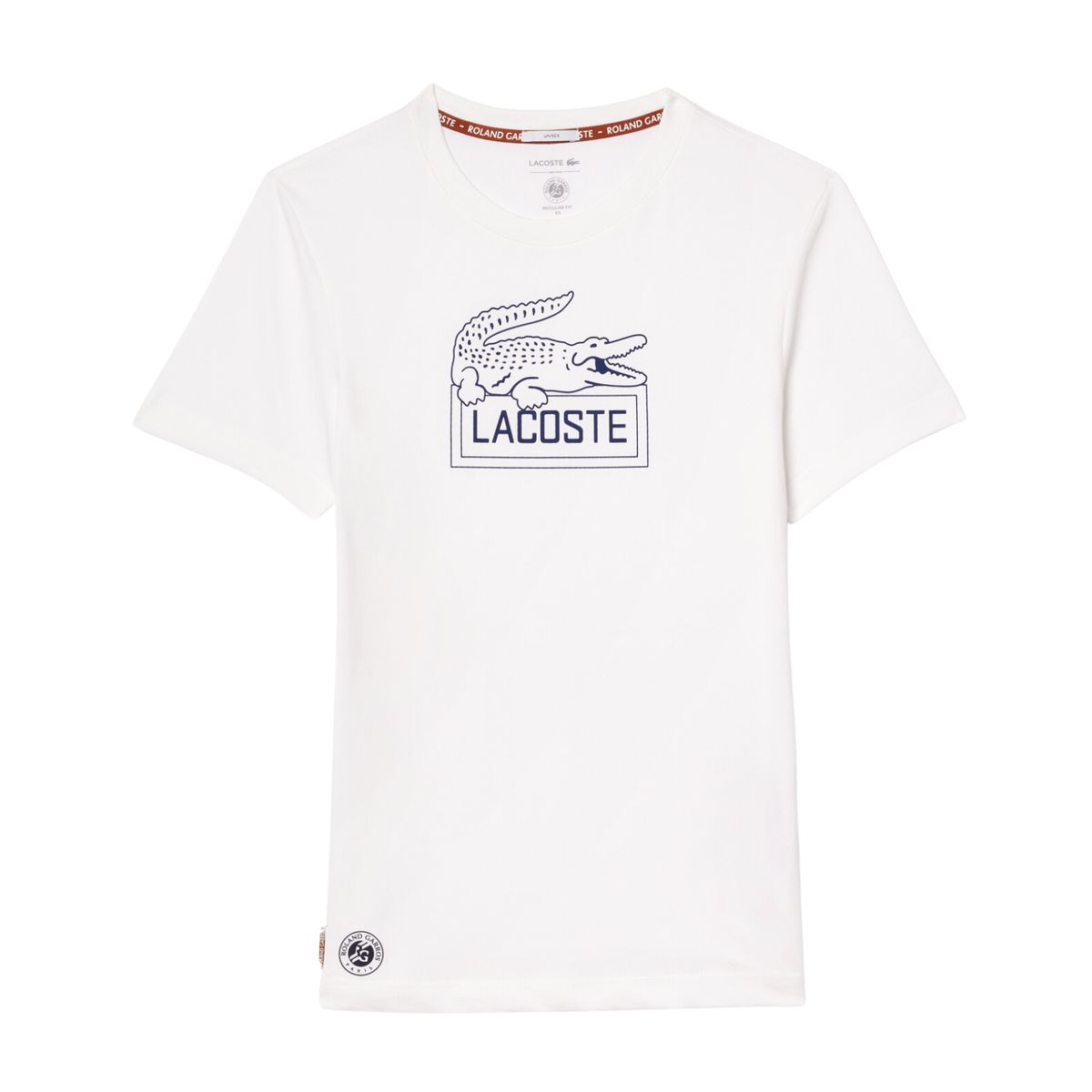 Lacoste Ultra-Dry Roland Garros Edition Tennis T-shirt White