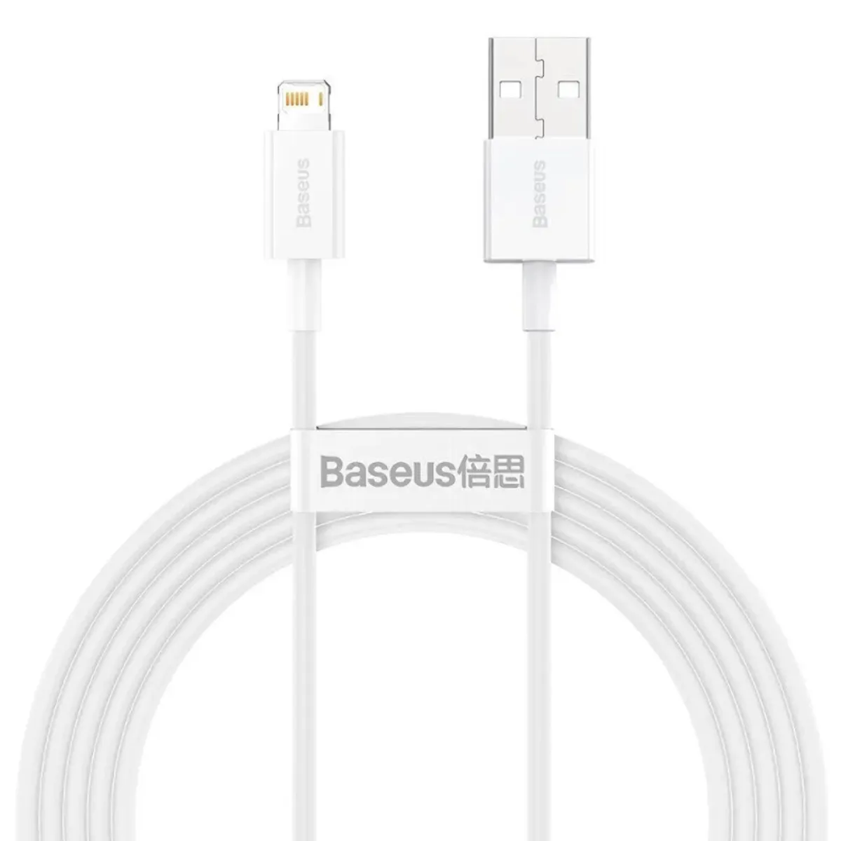 Ladekabel til Apple, Lightning-USB, Datakabel, 1m, Hvid