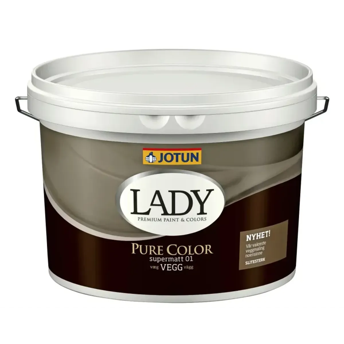 Lady Væg Pure Color Hvid-base 9lt - 25wmaakva