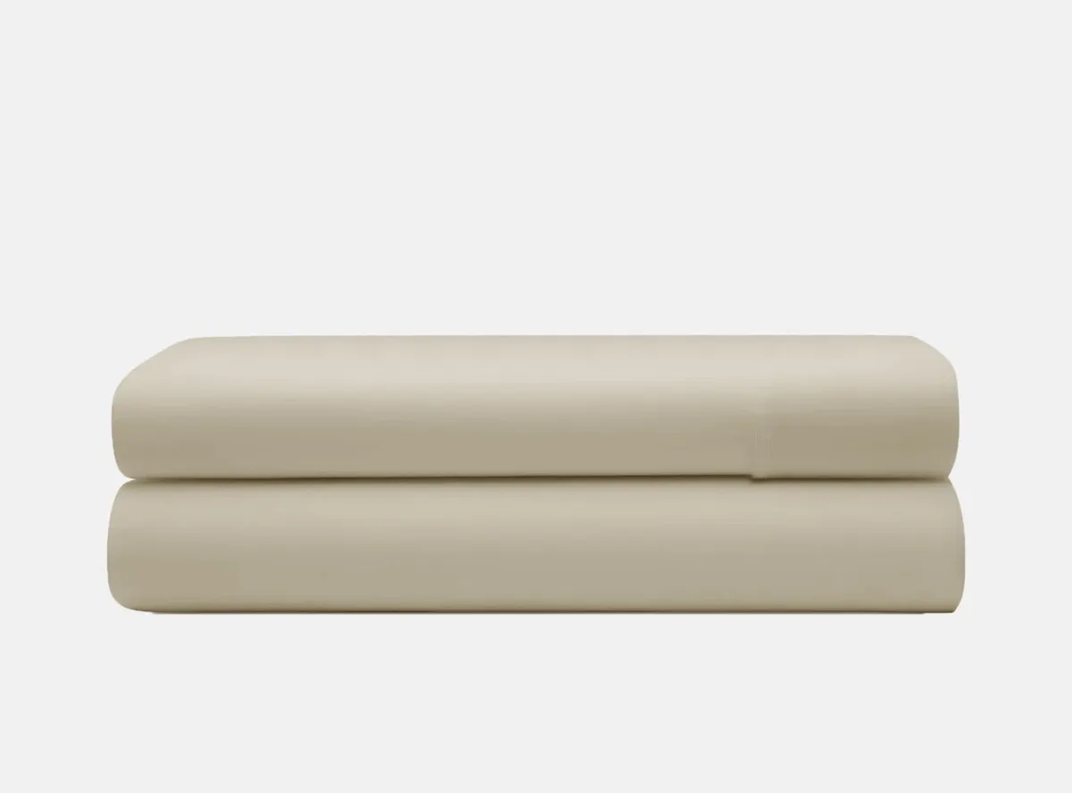 Lagen i premium bomulds-flannel, taupe 150 x 250