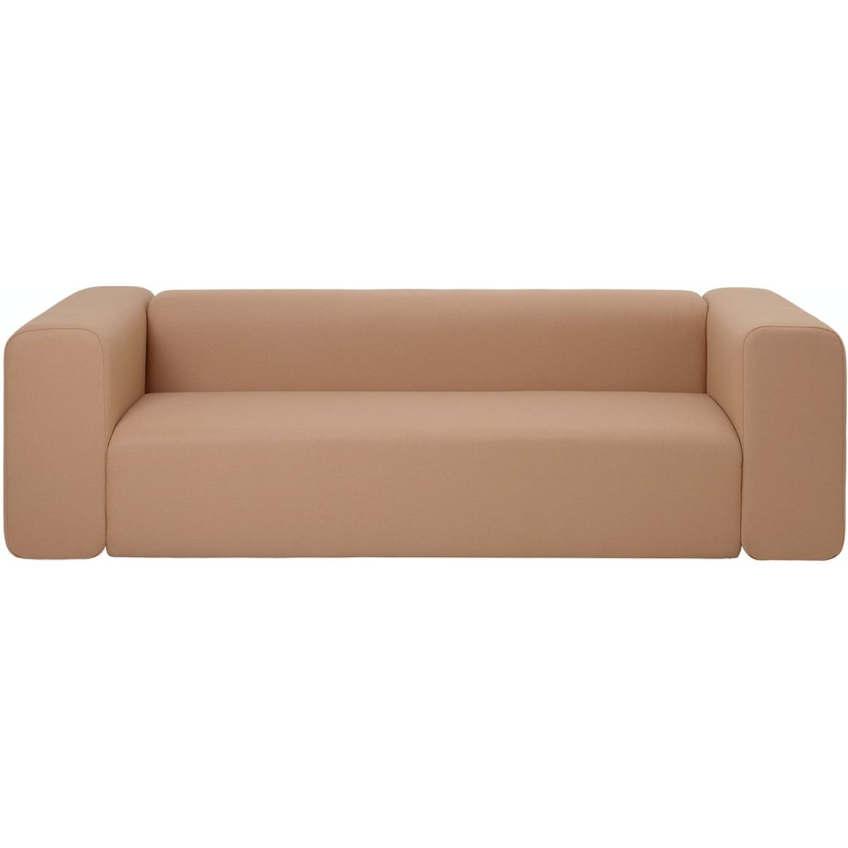 Lagoon, 3-Personers sofa, orange, H70x90x240 cm, stof