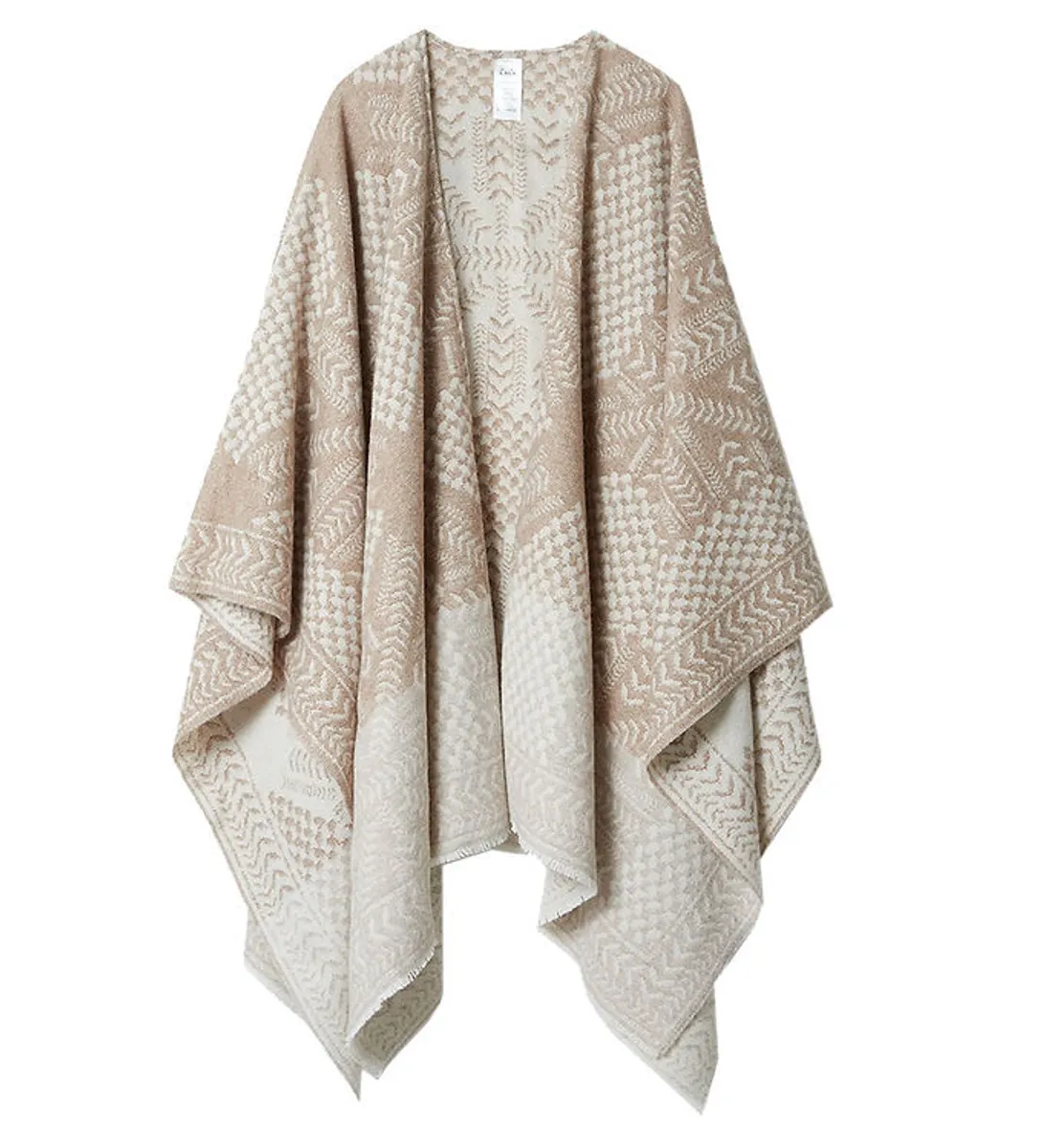 Lala Berlin Poncho - Uld - Pineo - Heritage Star Sand