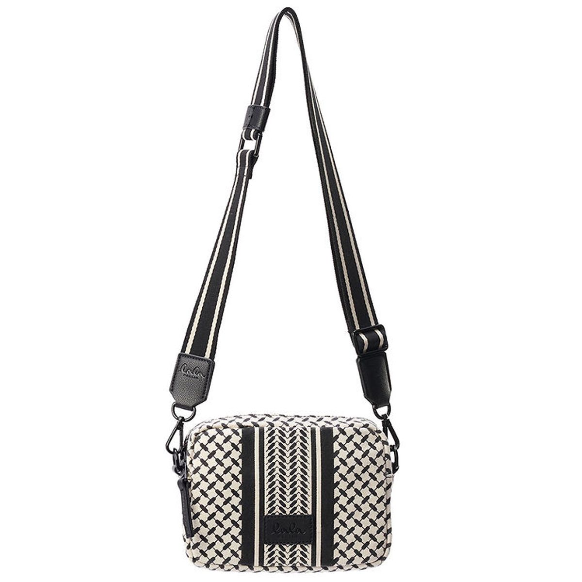 Lala Berlin Skuldertaske - Milly - Heritage Stripe Black