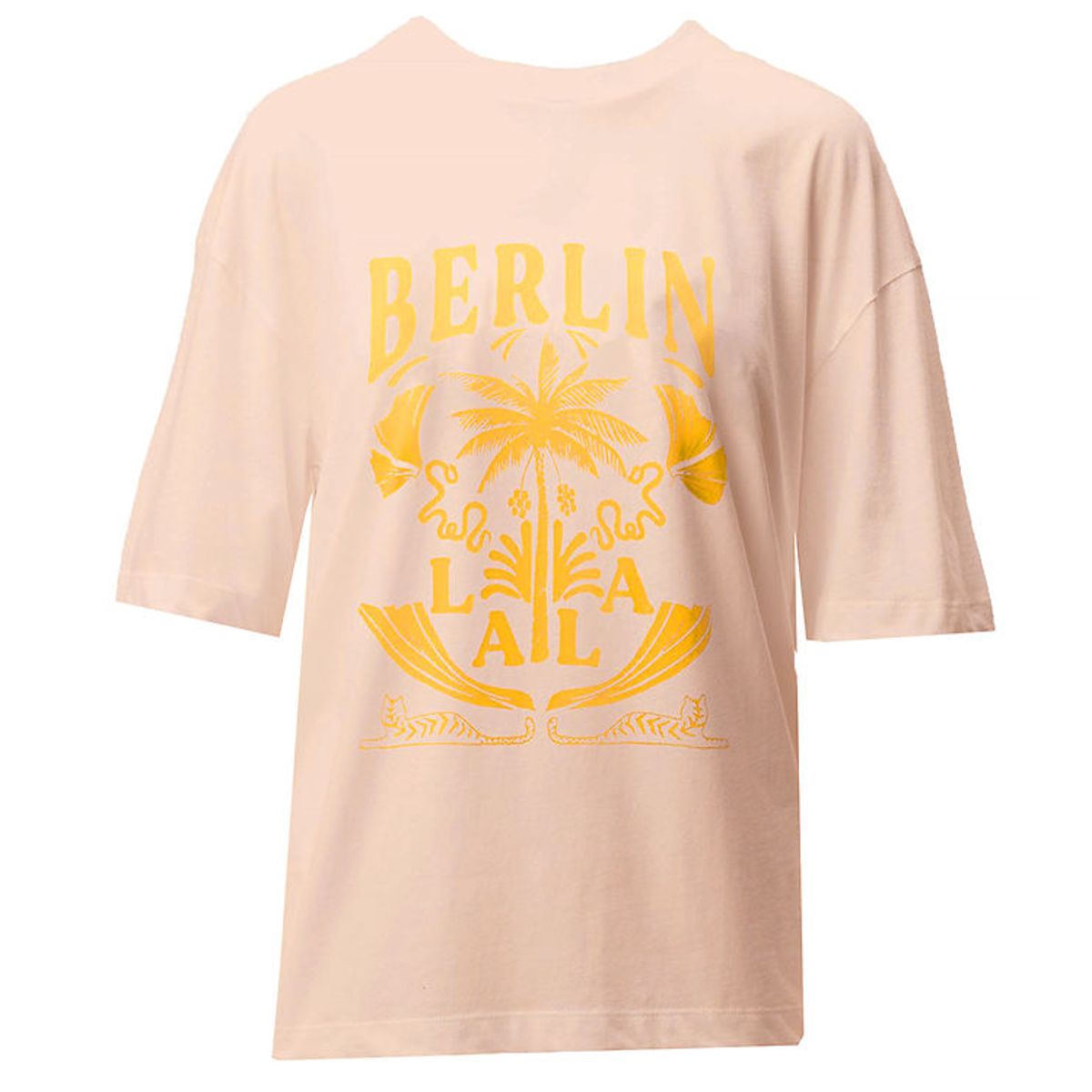 Lala Berlin T-shirt - Celia - Lala Palm Pink