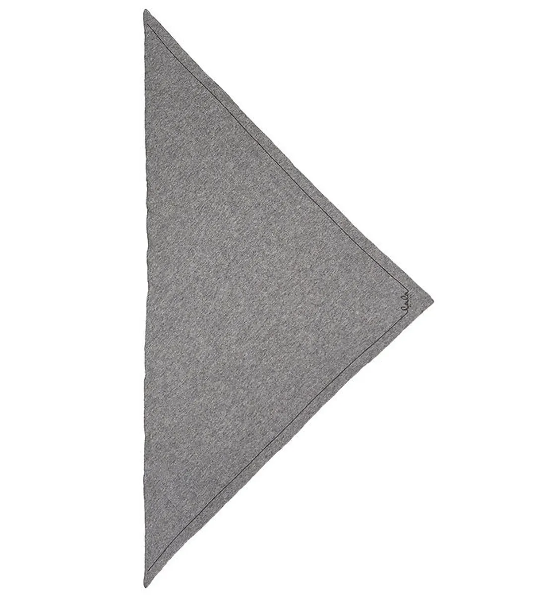 Lala Berlin Tørklæde - 162x85 - Triangle Solid Logo M - City Mid