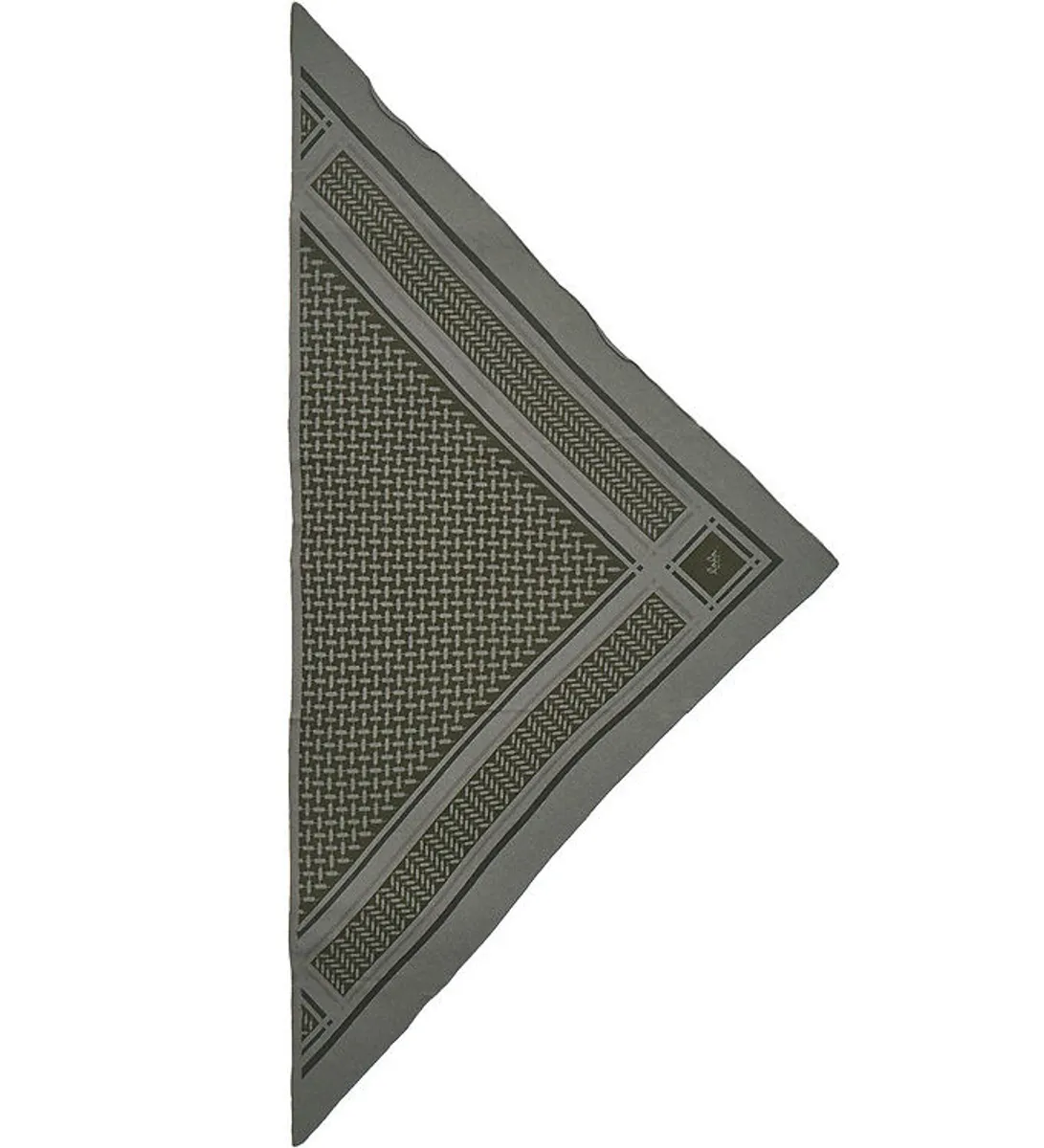 Lala Berlin Tørklæde - 162x85 - Triangle Trinity Neo M - Green O