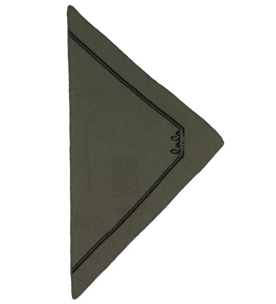 Lala Berlin Tørklæde - 65x30 cm - Triangle Solid XS - Leaf