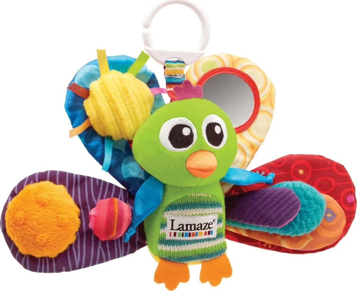 Lamaze - Baby Rangle - Påfugl