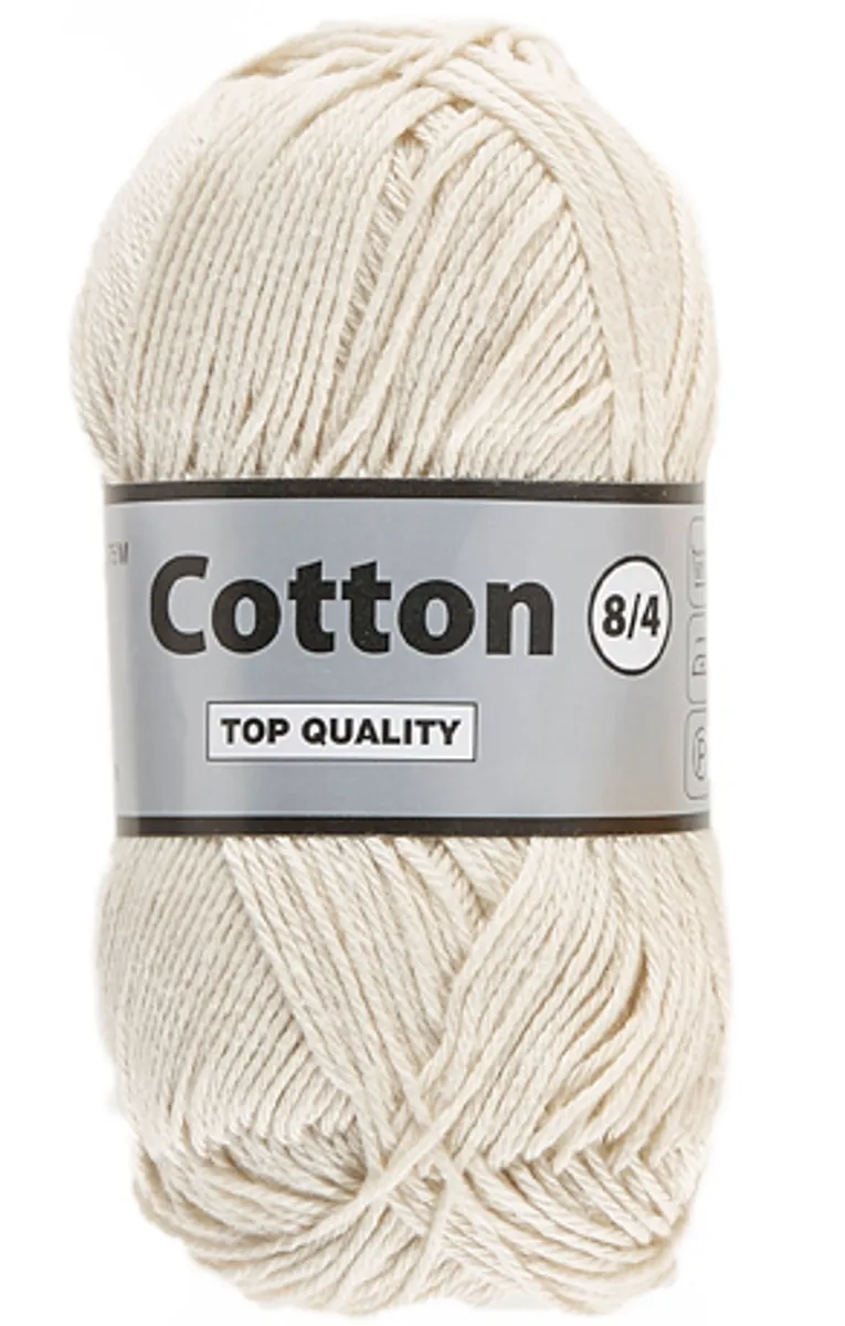 Lammy cotton 8/4, creme, 50 g, nr. 16