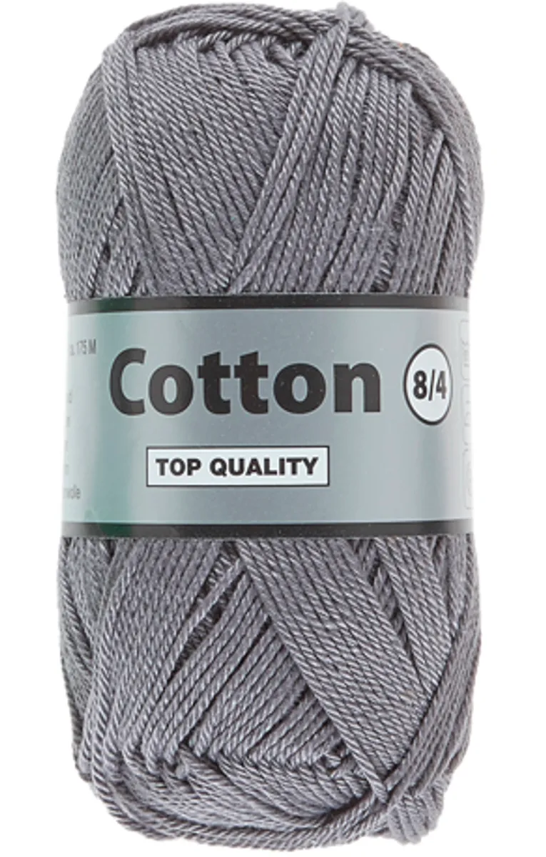 Lammy cotton 8/4, grå, 50 g, nr. 4