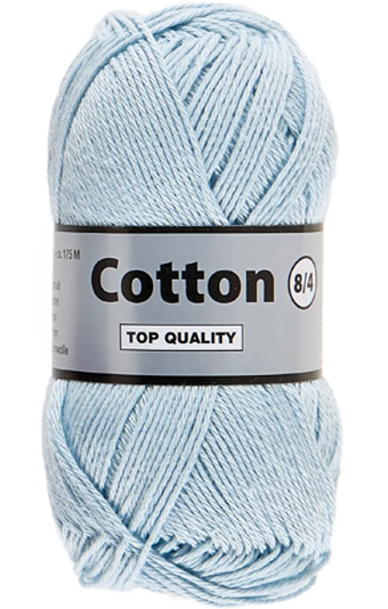 Lammy cotton 8/4, lyseblå, 50 g, nr. 50