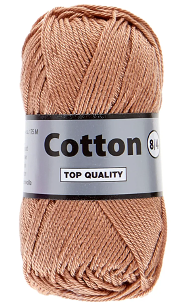 Lammy cotton 8/4, lysebrun, 50 g, nr. 54