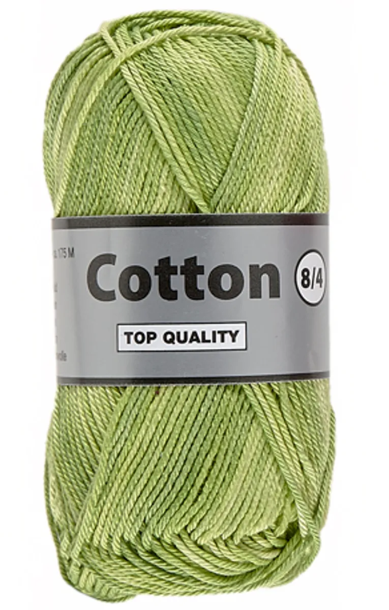 Lammy cotton 8/4, multifarvet, grønne farver, 50 g, nr. 627