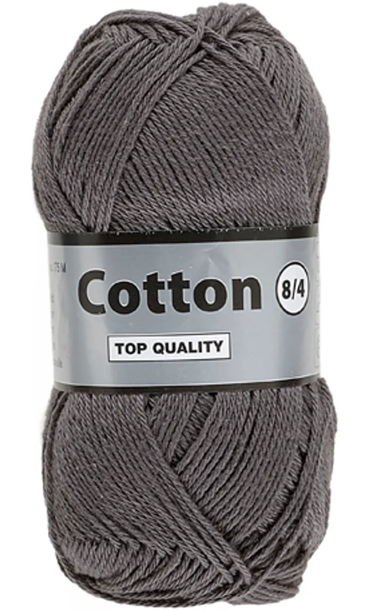 Lammy cotton 8/4, mørk grå, 50 g, nr. 2