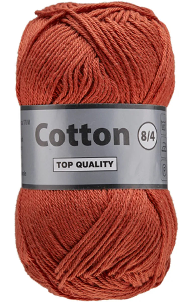 Lammy cotton 8/4, rødbrun, 50 g, nr. 859