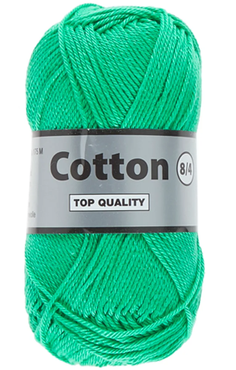 Lammy cotton 8/4, stærk grøn, 50 g, nr. 370