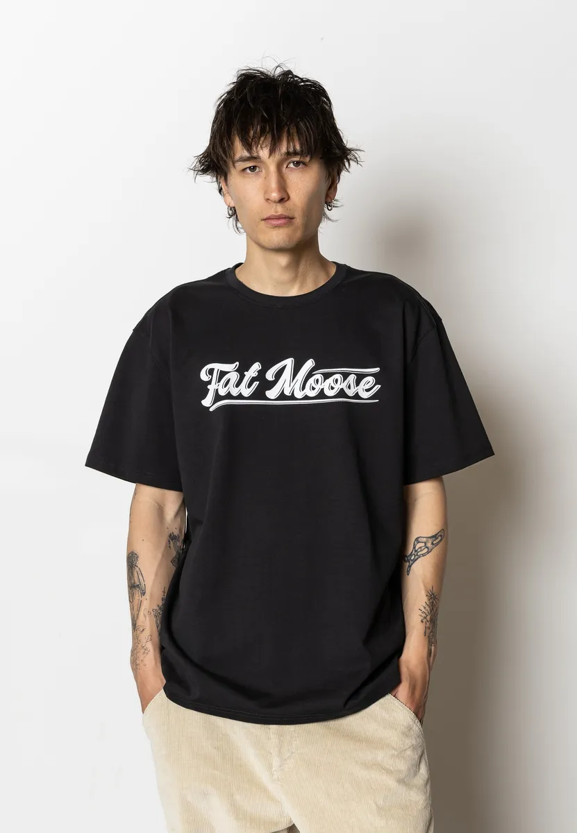 LANE PRINTED T-SHIRT - Black