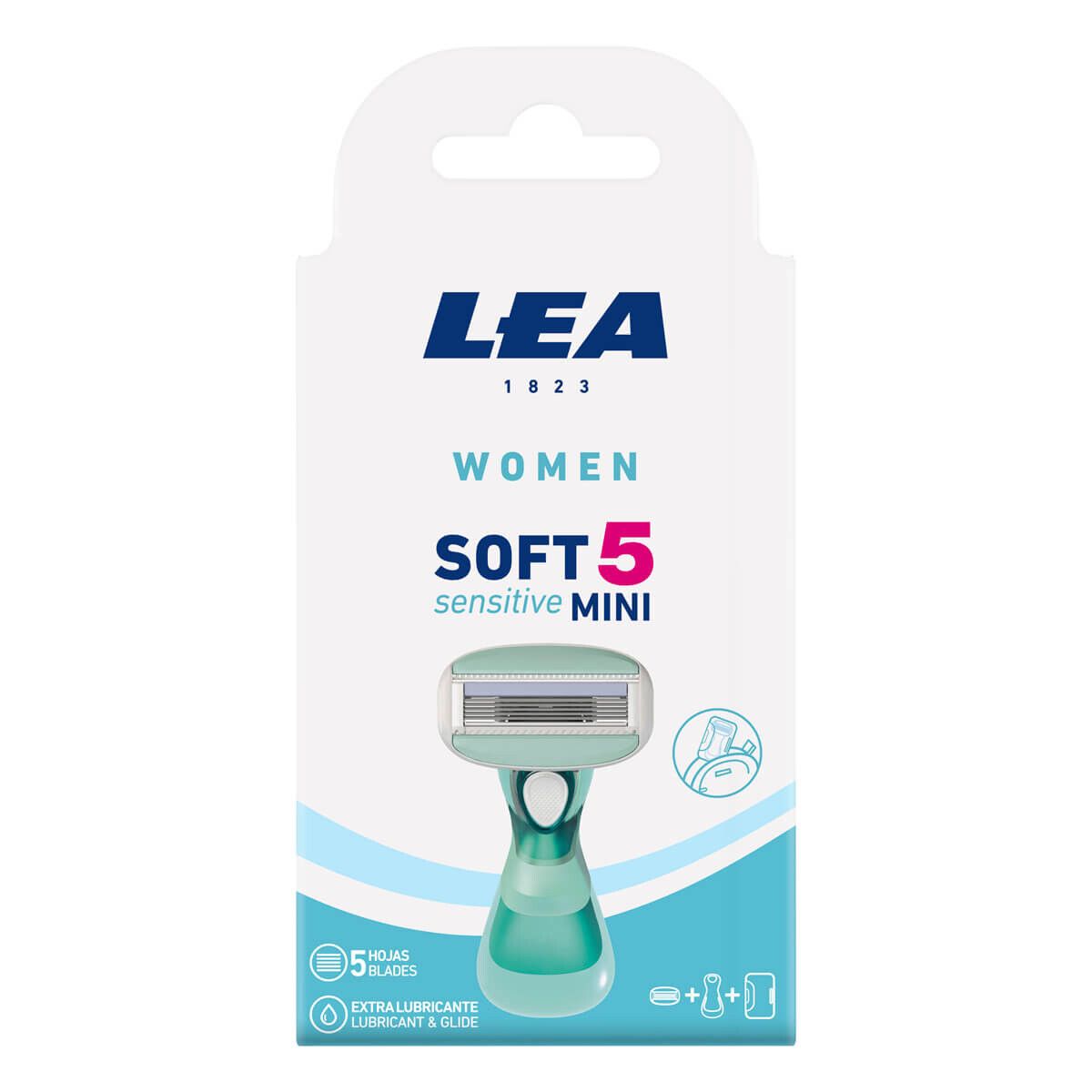 LEA Soft 5 Sensitive Mini, Skraber og 1 blad (5 klinger), Women