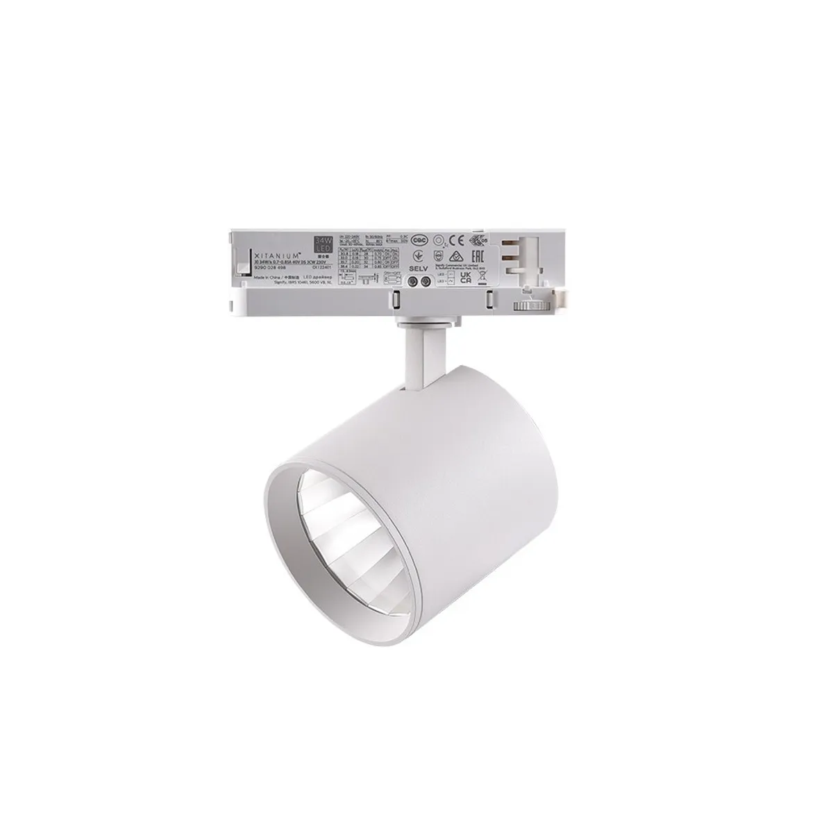 LEDlife 30W Dæmpbar hvid skinnespot - 175 lm/W, RA 90, 38 grader, dæmpbar, 3-faset - Dæmpbar : Dæmpbar, Farve på hus : Hvid, Kulør : Neutral, Spredning : 38 °