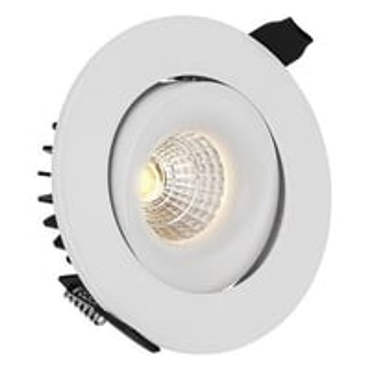 LEDlife 9W indbygningsspot - Hul: 9,5 cm, Ml: 11,5 cm, RA90, hvid kant, dmpbar, 230V